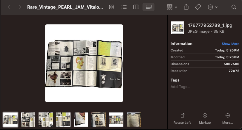 Screenshot of eBay Listings